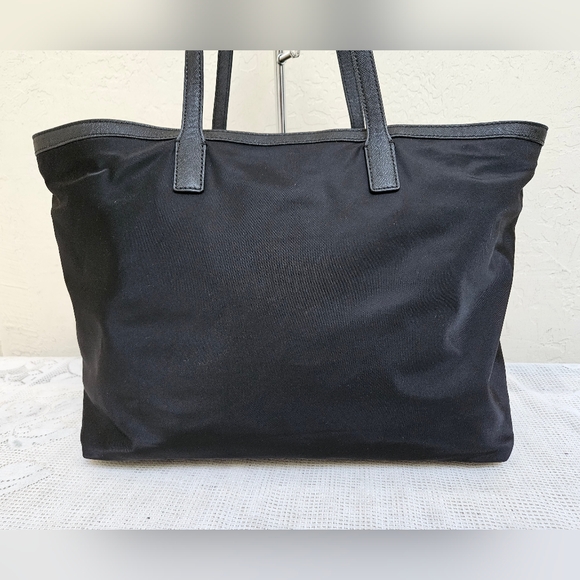 TORY BURCH Nylon Large Black Tote Bag AUTHENTIC - Picture 12 of 13